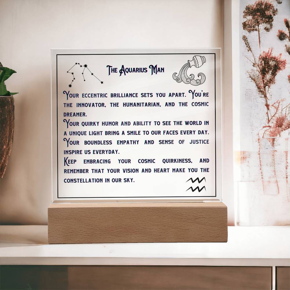 Aquarius Zodiac Gifts | Birthday Zodiac presents based on Astrology | Aquarius Men Horoscope Personality Traits