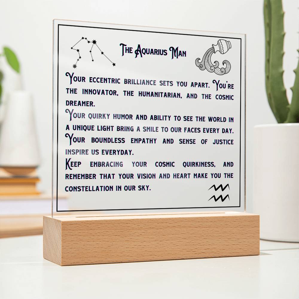 Aquarius Zodiac Gifts | Birthday Zodiac presents based on Astrology | Aquarius Men Horoscope Personality Traits