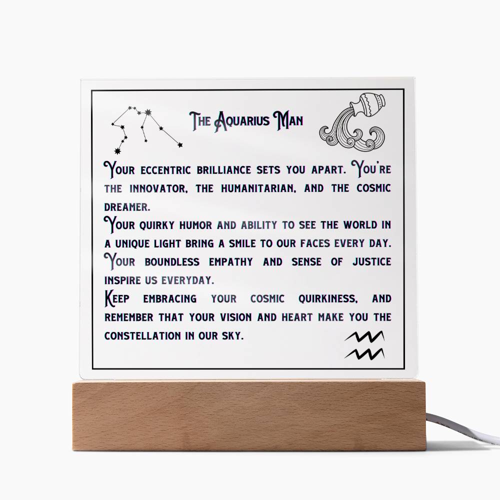 Aquarius Zodiac Gifts | Birthday Zodiac presents based on Astrology | Aquarius Men Horoscope Personality Traits