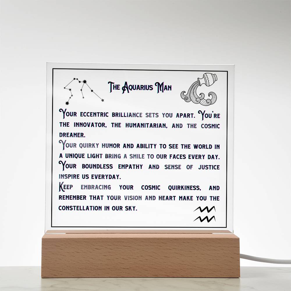 Aquarius Zodiac Gifts | Birthday Zodiac presents based on Astrology | Aquarius Men Horoscope Personality Traits