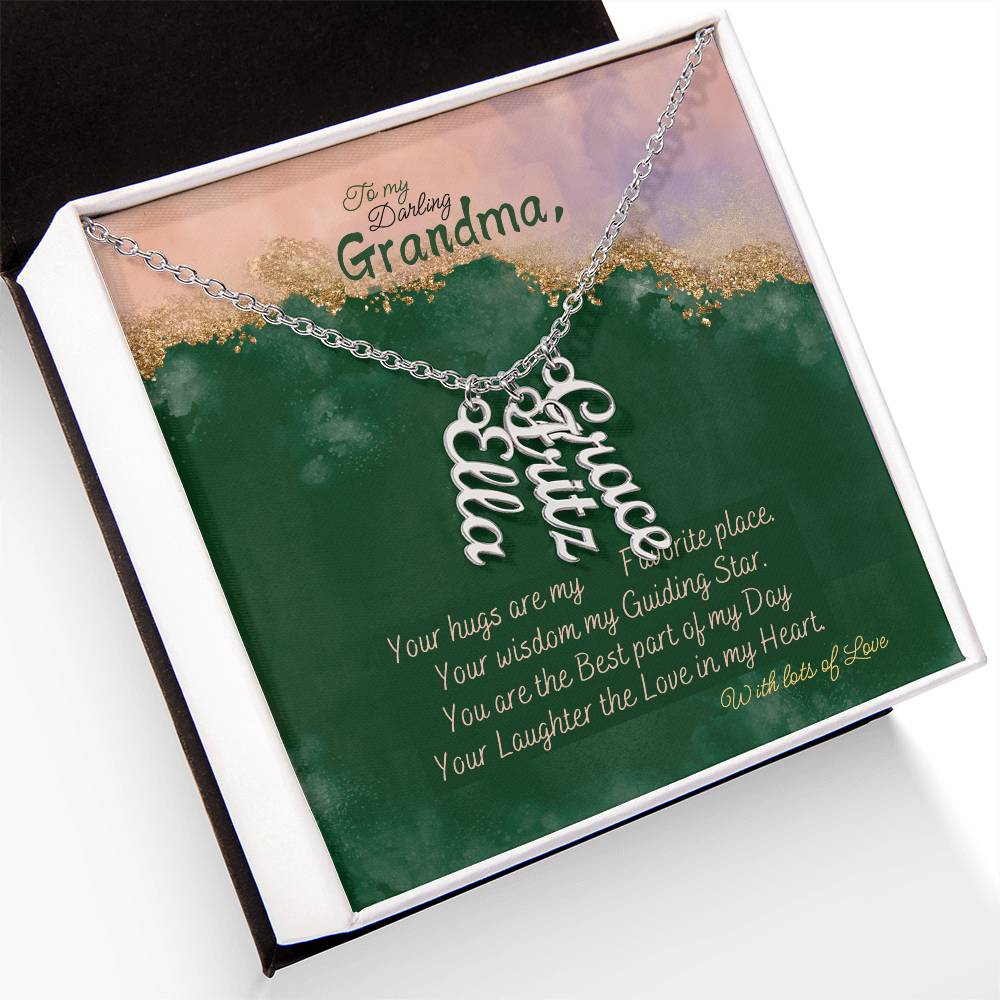Personalized Name Necklace for Grandma who has everything | Cherished Keepsake Sentimental gift for your Grandmother | Elegant Love