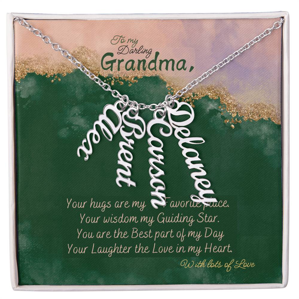 Personalized Name Necklace for Grandma who has everything | Cherished Keepsake Sentimental gift for your Grandmother | Elegant Love
