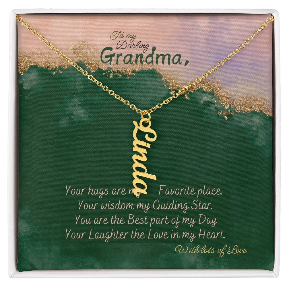 Personalized Name Necklace for Grandma who has everything | Cherished Keepsake Sentimental gift for your Grandmother | Elegant Love