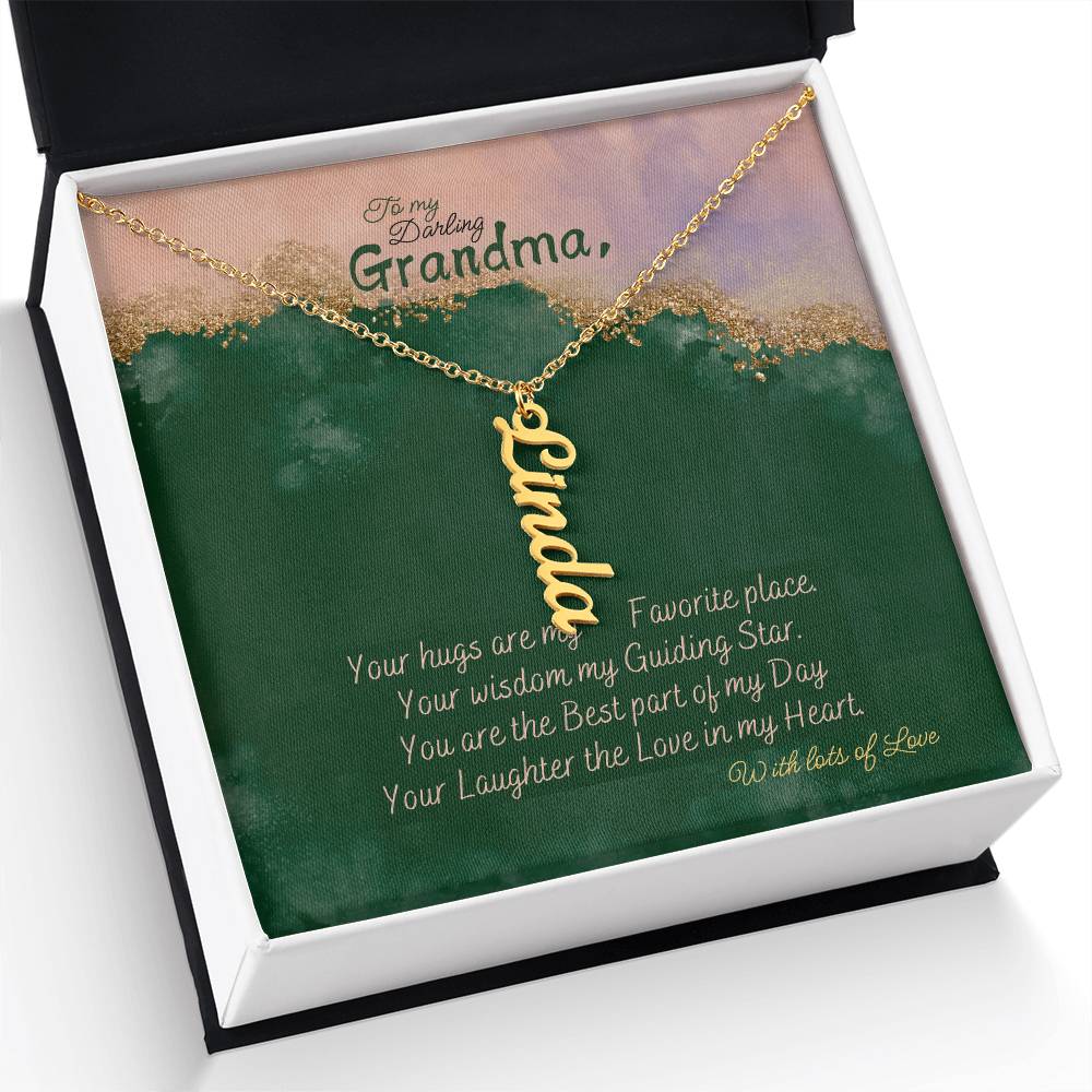 Personalized Name Necklace for Grandma who has everything | Cherished Keepsake Sentimental gift for your Grandmother | Elegant Love