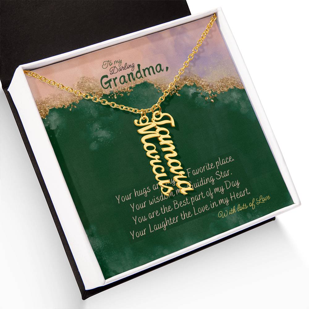 Personalized Name Necklace for Grandma who has everything | Cherished Keepsake Sentimental gift for your Grandmother | Elegant Love