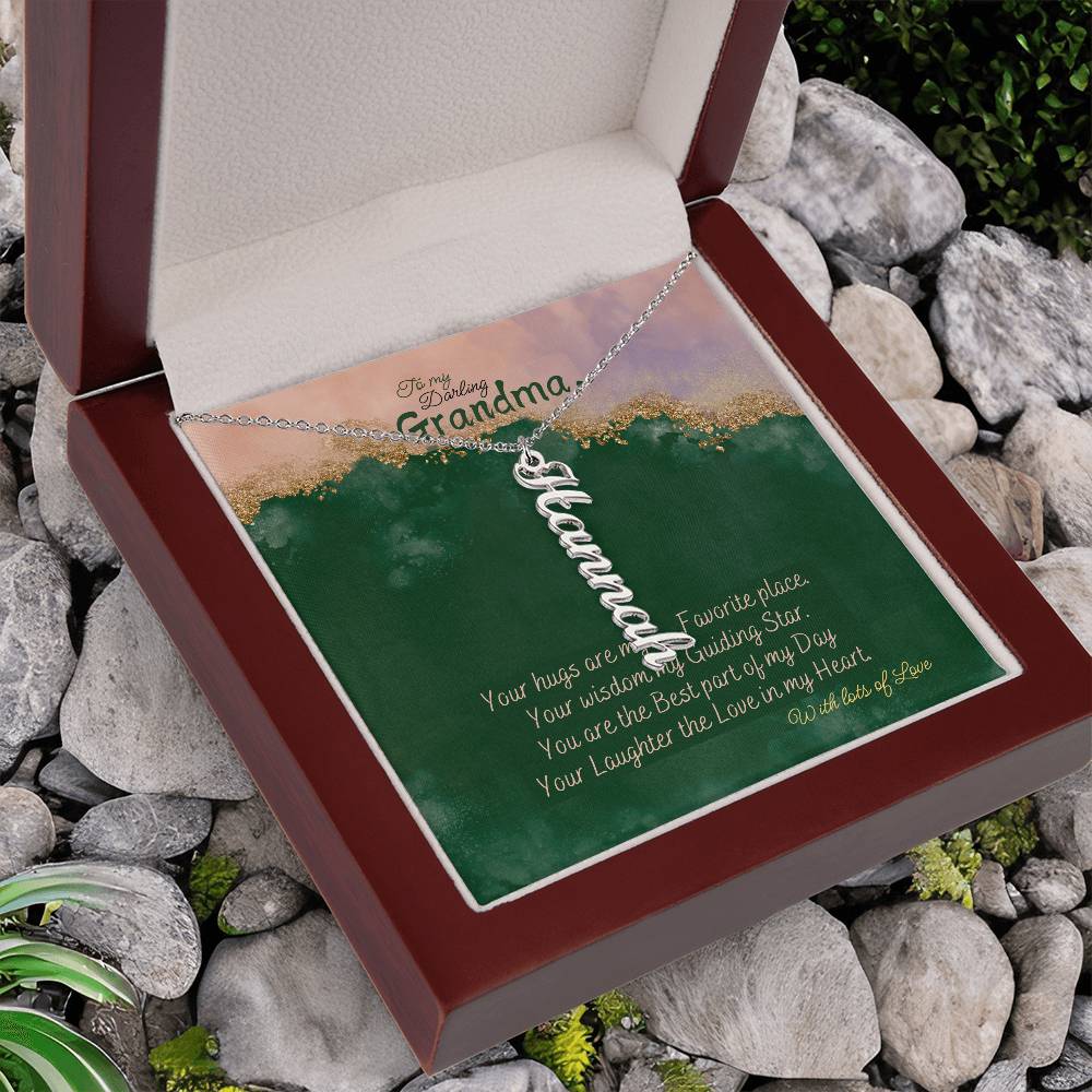 Personalized Name Necklace for Grandma who has everything | Cherished Keepsake Sentimental gift for your Grandmother | Elegant Love