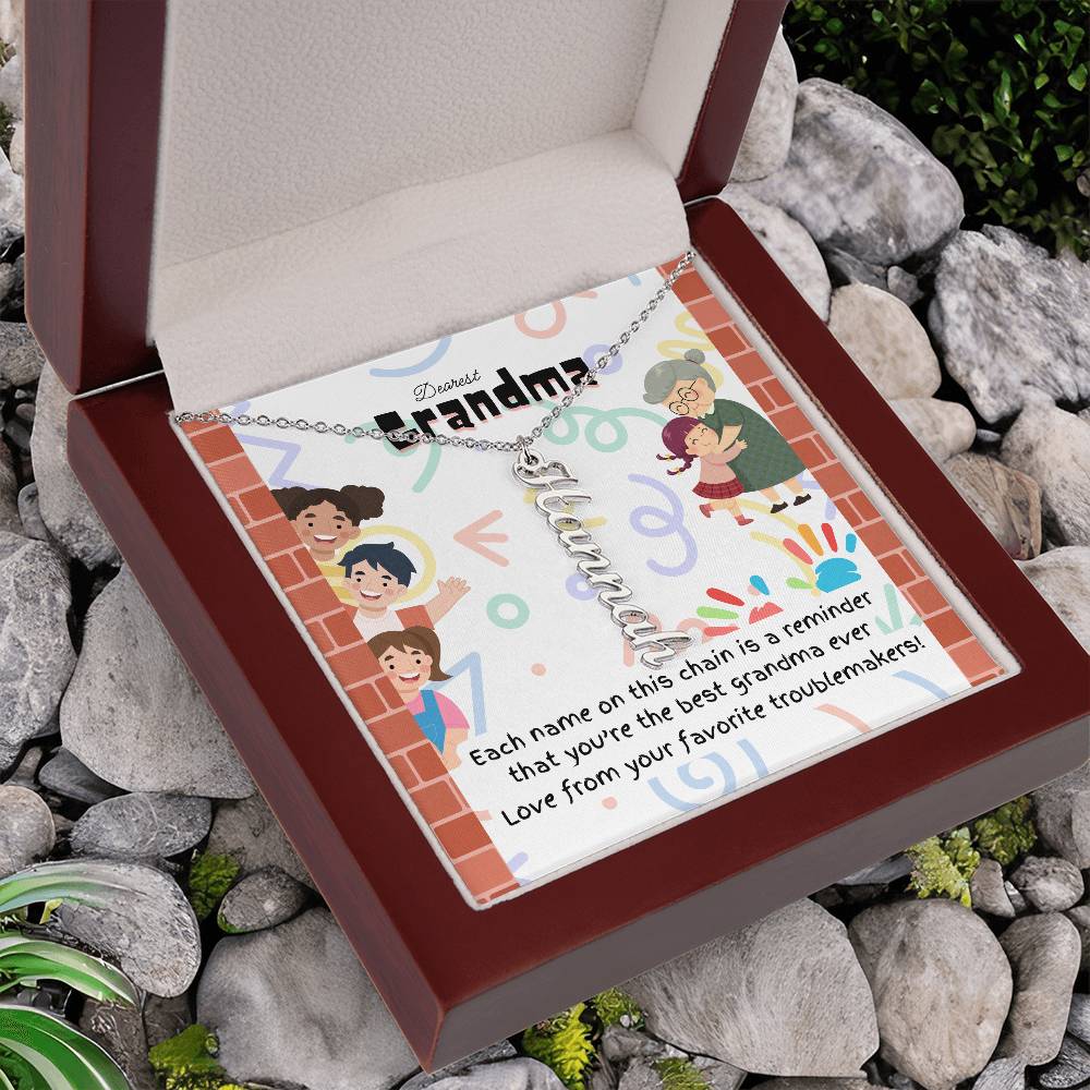 Personalized Name Necklace for Grandma who has everything | Cherished Keepsake Sentimental gift for your Grandmother | Best Grandma Ever