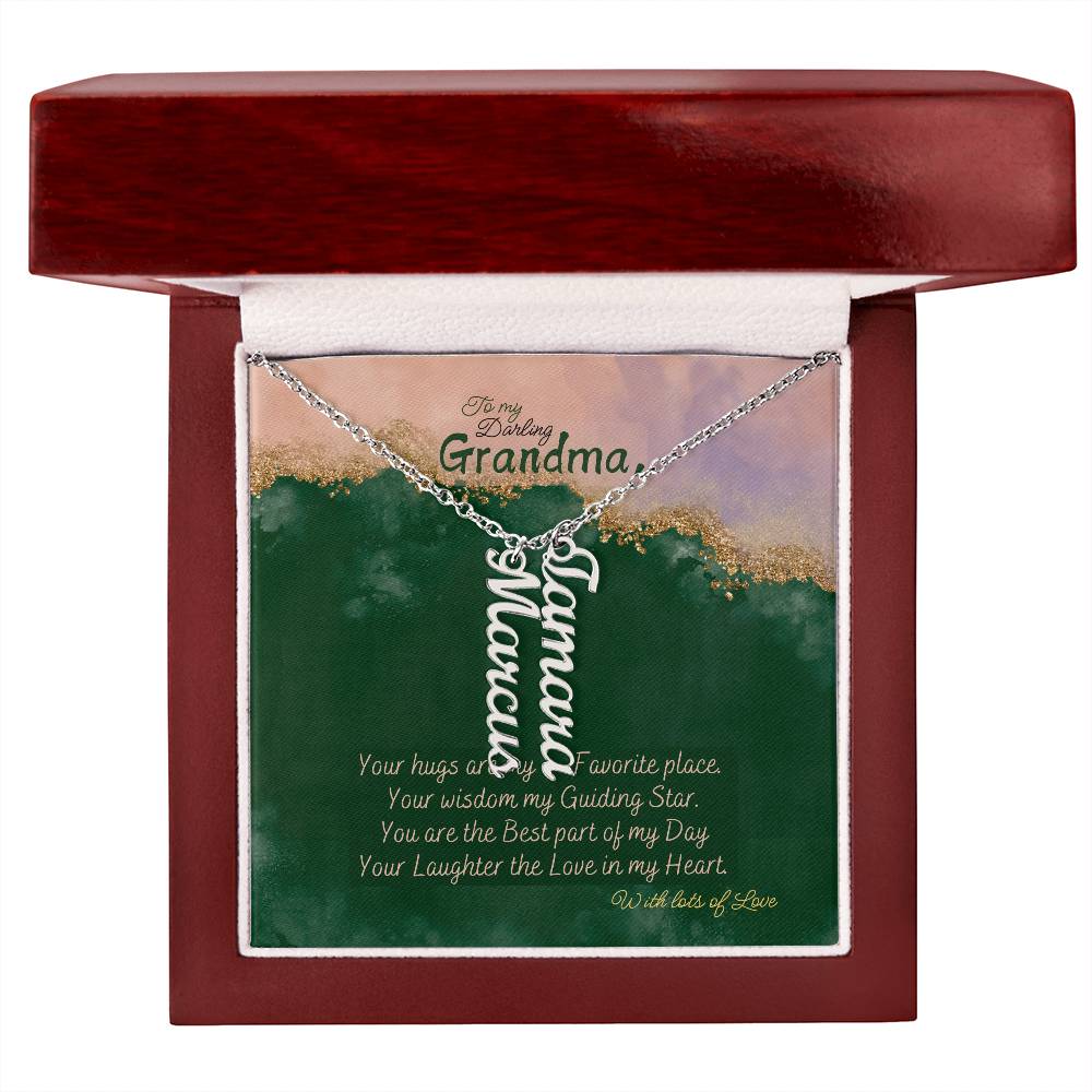 Personalized Name Necklace for Grandma who has everything | Cherished Keepsake Sentimental gift for your Grandmother | Elegant Love