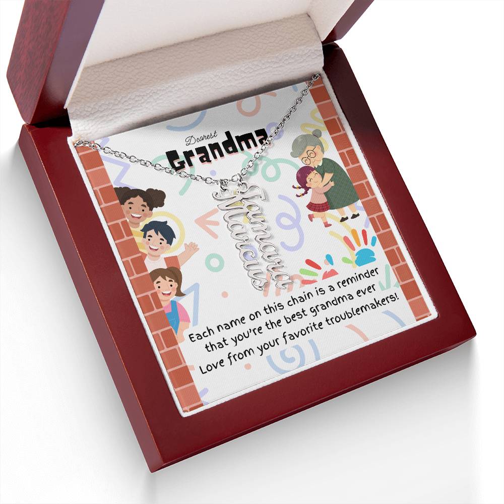 Personalized Name Necklace for Grandma who has everything | Cherished Keepsake Sentimental gift for your Grandmother | Best Grandma Ever