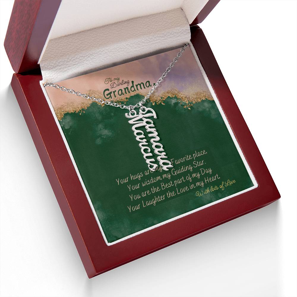 Personalized Name Necklace for Grandma who has everything | Cherished Keepsake Sentimental gift for your Grandmother | Elegant Love