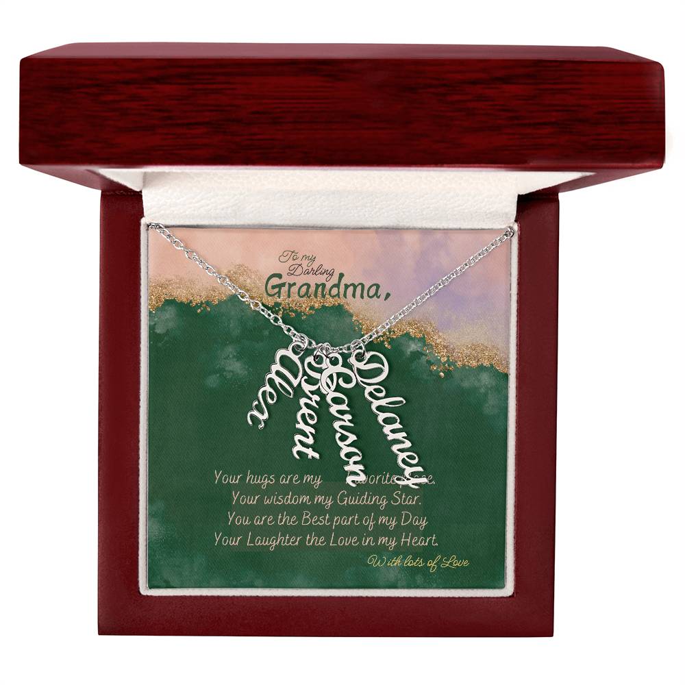 Personalized Name Necklace for Grandma who has everything | Cherished Keepsake Sentimental gift for your Grandmother | Elegant Love