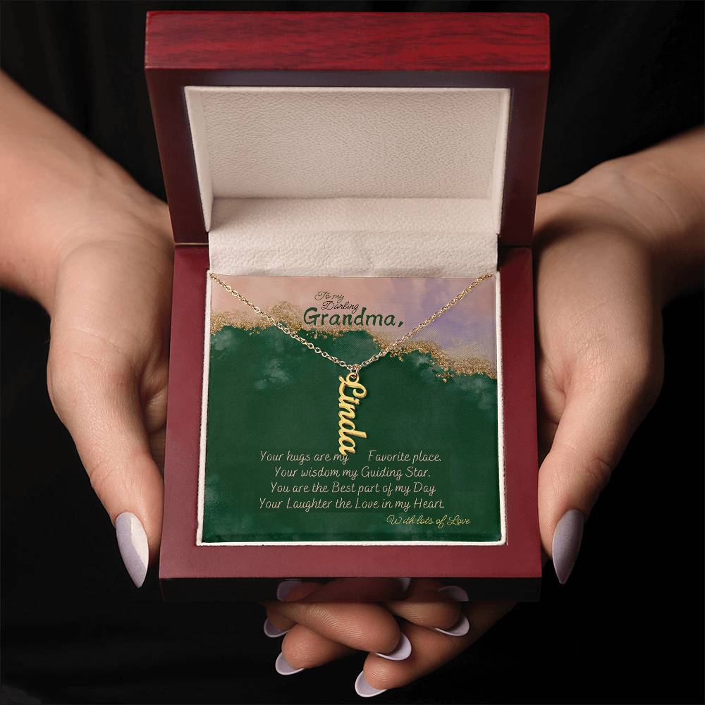 Personalized Name Necklace for Grandma who has everything | Cherished Keepsake Sentimental gift for your Grandmother | Elegant Love