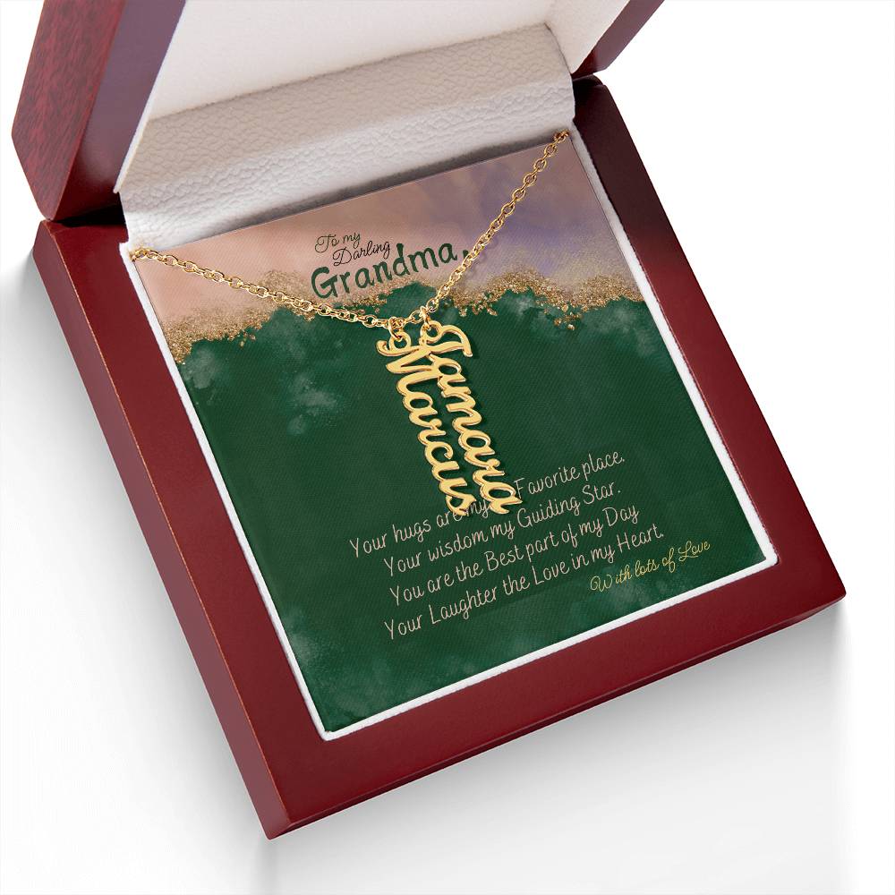 Personalized Name Necklace for Grandma who has everything | Cherished Keepsake Sentimental gift for your Grandmother | Elegant Love