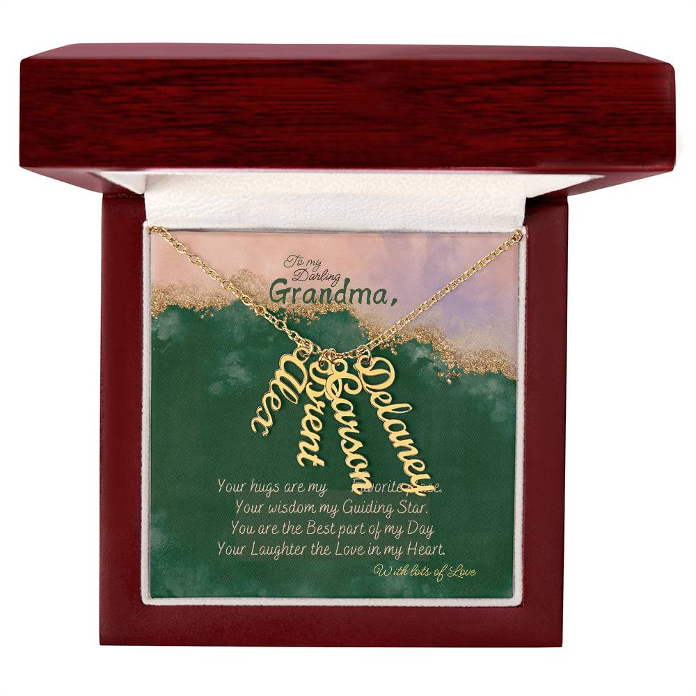 Personalized Name Necklace for Grandma who has everything | Cherished Keepsake Sentimental gift for your Grandmother | Elegant Love