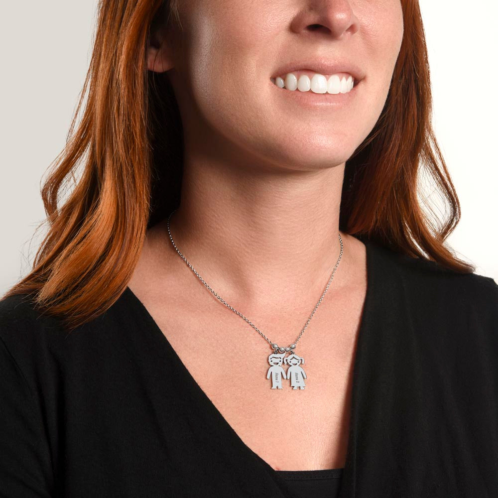 Personalized Kid Charm Necklace Gift for Grandma who has everything | Unique Sentimental Keepsake | The Best Grandkids