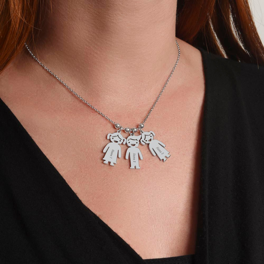 Personalized Kid Charm Necklace Gift for Grandma who has everything | Unique Sentimental Keepsake | Nana -saurus