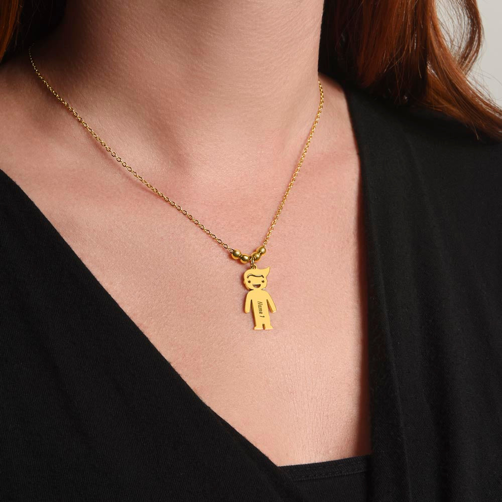 Personalized Kid Charm Necklace Gift for Grandma who has everything | Unique Sentimental Keepsake | The Best Grandkids