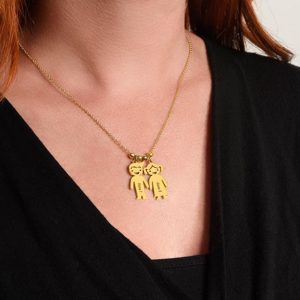 Personalized Kid Charm Necklace Gift for Grandma who has everything | Unique Sentimental Keepsake | Best Grandma Ever