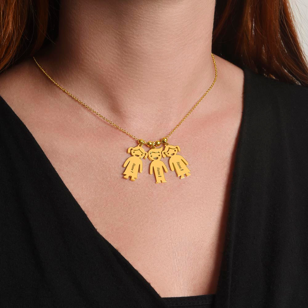 Personalized Kid Charm Necklace Gift for Grandma who has everything | Unique Sentimental Keepsake | Nana -saurus