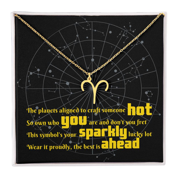 Zodiac Sign Pendant | Heartfelt Valentine's Day Gift with A Touch Of Humor | Funny Message Card