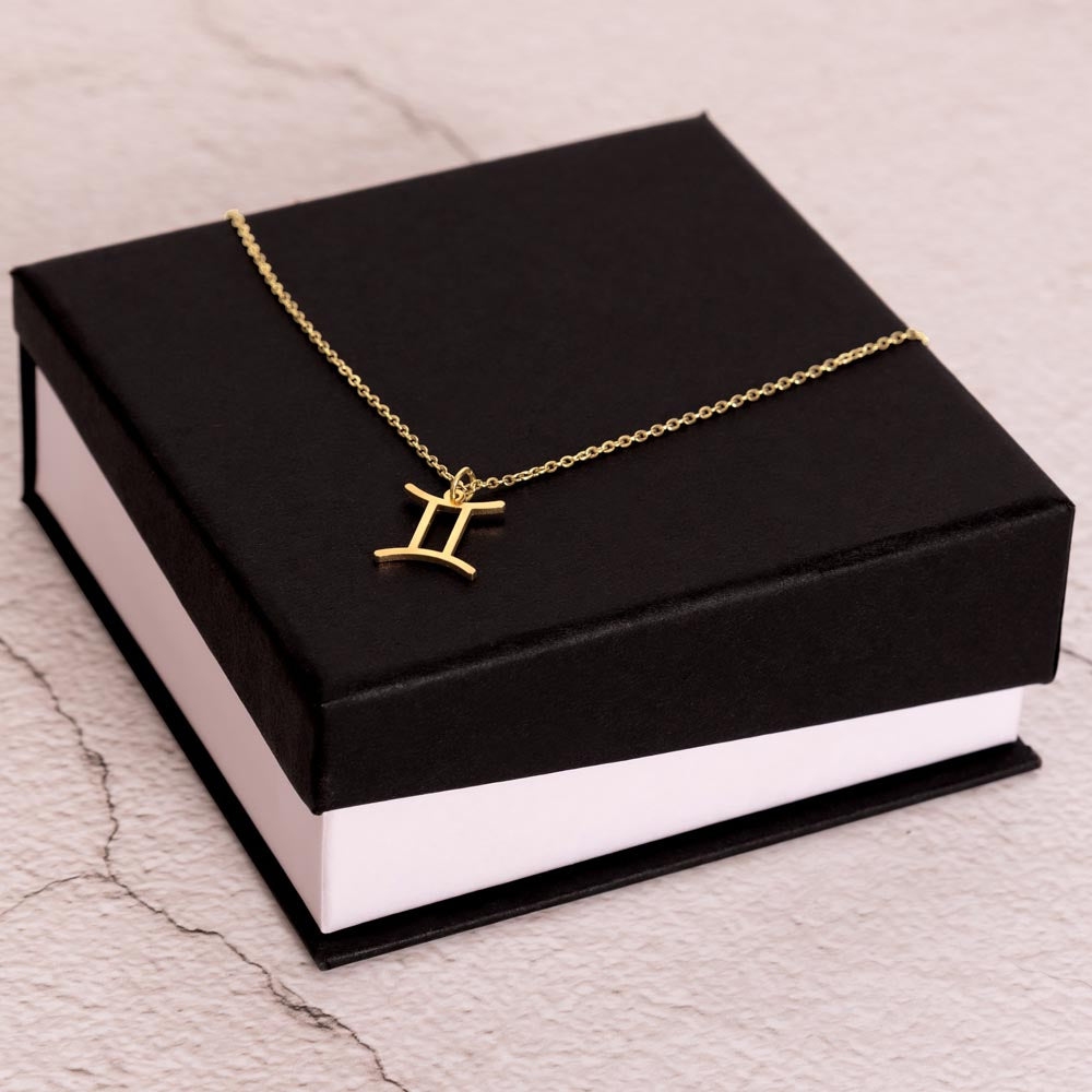 Astrology Gift for Women: GEMINI Zodiac Sign Pendant - Perfect Horoscope Jewelry