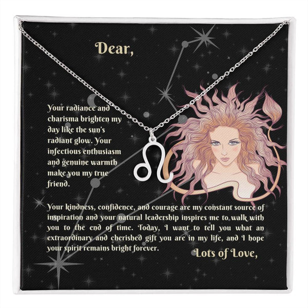 Astrology Gift for Women: LEO Zodiac Sign Pendant - Perfect Horoscope Jewelry
