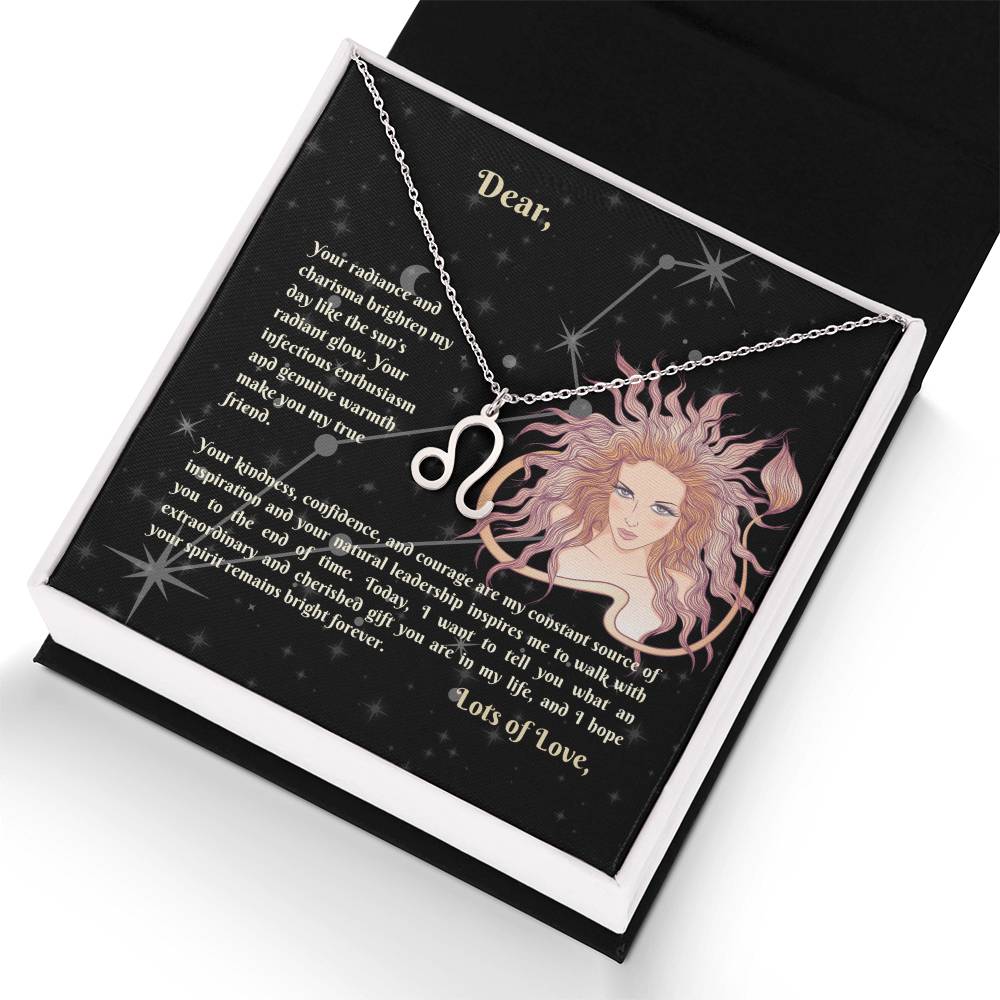 Astrology Gift for Women: LEO Zodiac Sign Pendant - Perfect Horoscope Jewelry