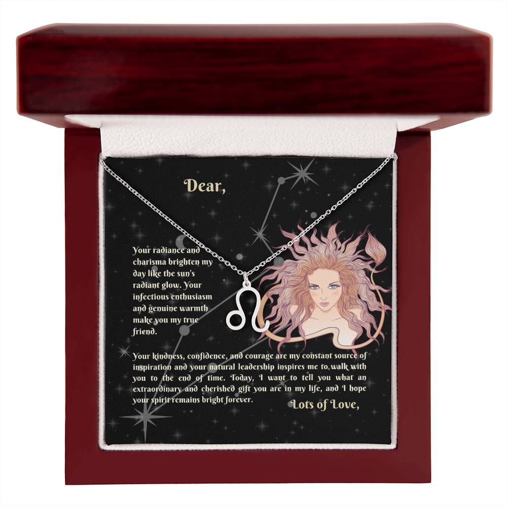 Astrology Gift for Women: LEO Zodiac Sign Pendant - Perfect Horoscope Jewelry