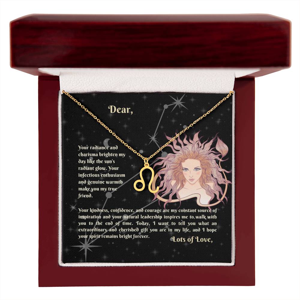 Astrology Gift for Women: LEO Zodiac Sign Pendant - Perfect Horoscope Jewelry