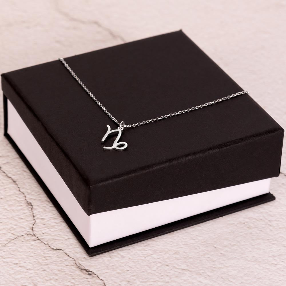 Astrology Gift for Women: CAPRICORN Zodiac Sign Pendant - Perfect Horoscope Jewelry