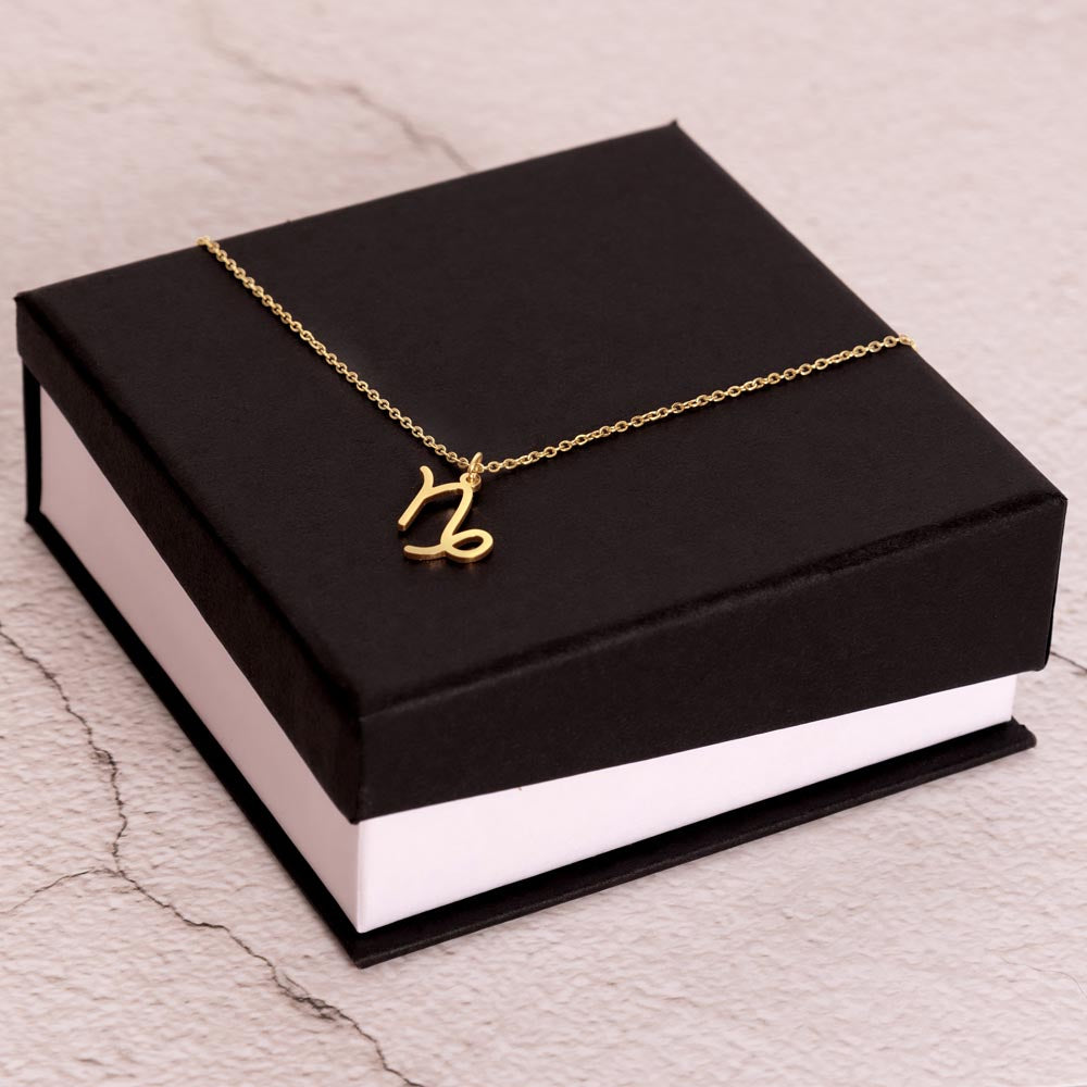 Astrology Gift for Women: CAPRICORN Zodiac Sign Pendant - Perfect Horoscope Jewelry