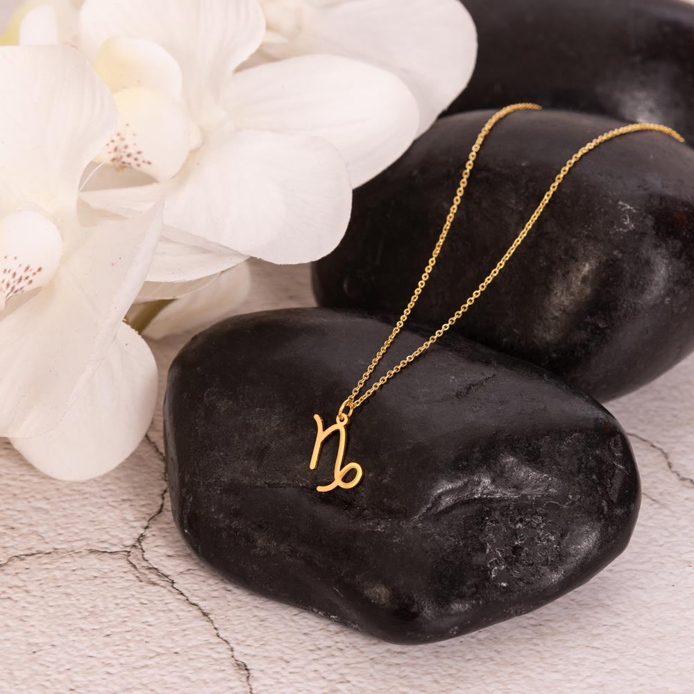 Astrology Gift for Women: CAPRICORN Zodiac Sign Pendant - Perfect Horoscope Jewelry