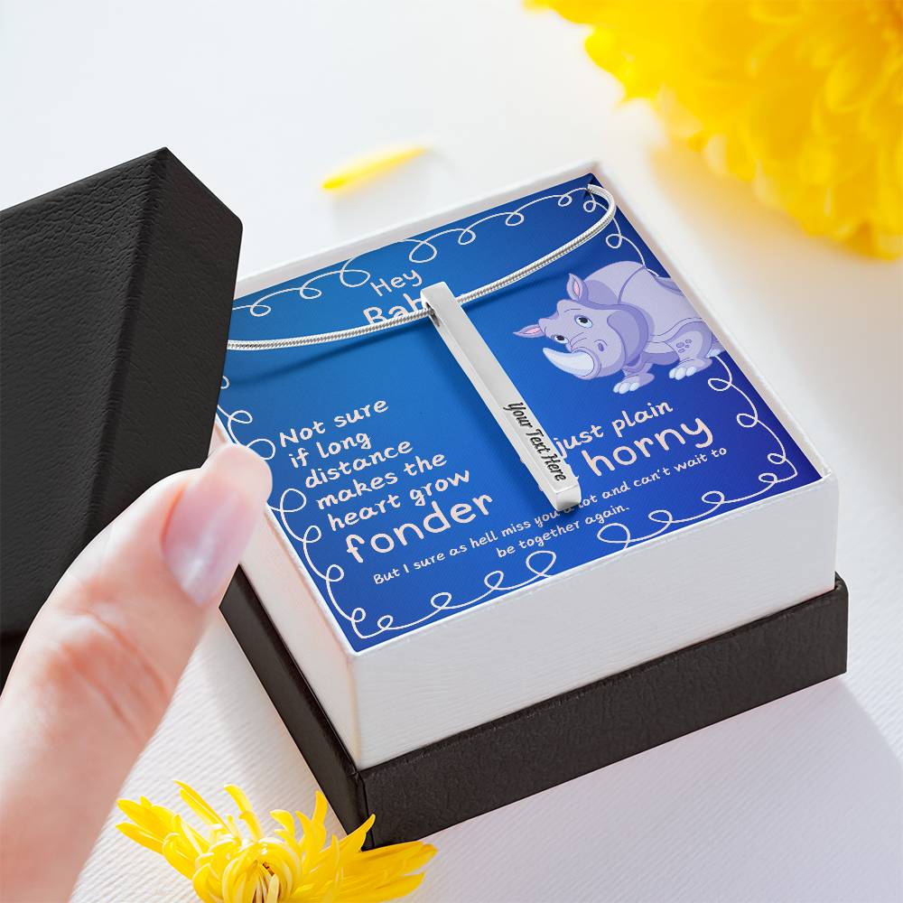 LDR Gift | Long Distance Relationship Gift for Him | Long Distance Love | Cute Funny Gift for Husband or Boyfriend | Engraved with Message card