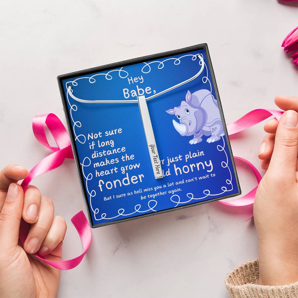 LDR Gift | Long Distance Relationship Gift for Him | Long Distance Love | Cute Funny Gift for Husband or Boyfriend | Engraved with Message card