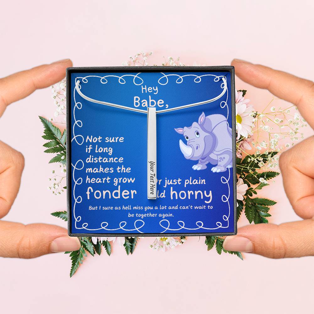 LDR Gift | Long Distance Relationship Gift for Him | Long Distance Love | Cute Funny Gift for Husband or Boyfriend | Engraved with Message card