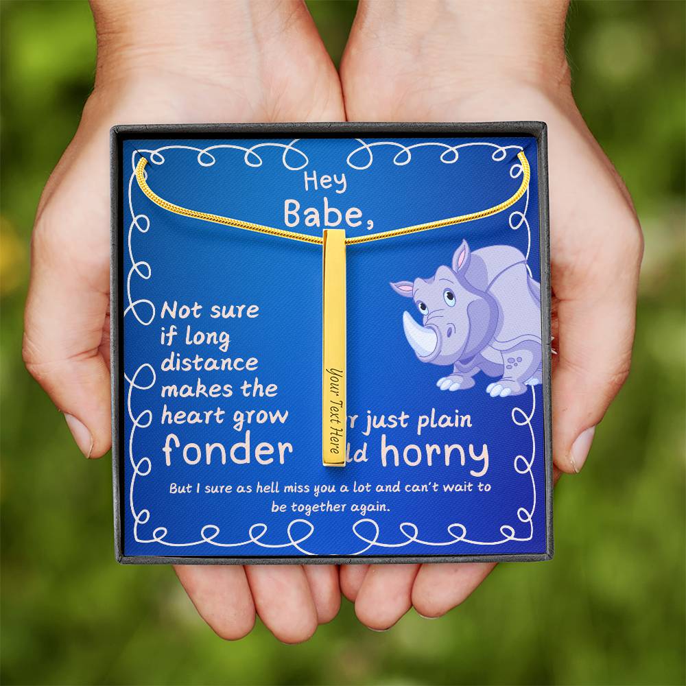 LDR Gift | Long Distance Relationship Gift for Him | Long Distance Love | Cute Funny Gift for Husband or Boyfriend | Engraved with Message card