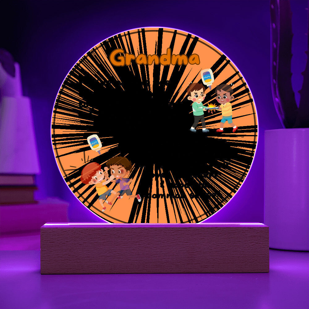 Grandparent day Gift for Nana | Thoughtful Cute present for Grammy who has everything | LED Acrylic Plaque | Common Sense Nonna