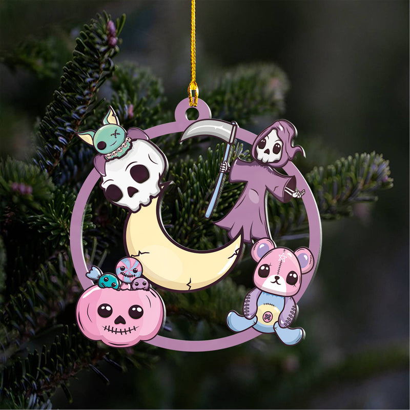 Halloween Decoration Items| Halloween Xmas Decorations | Custom Acrylic Fun Holiday Christmas Décor Ornaments | Cute Kawaii Exterminator