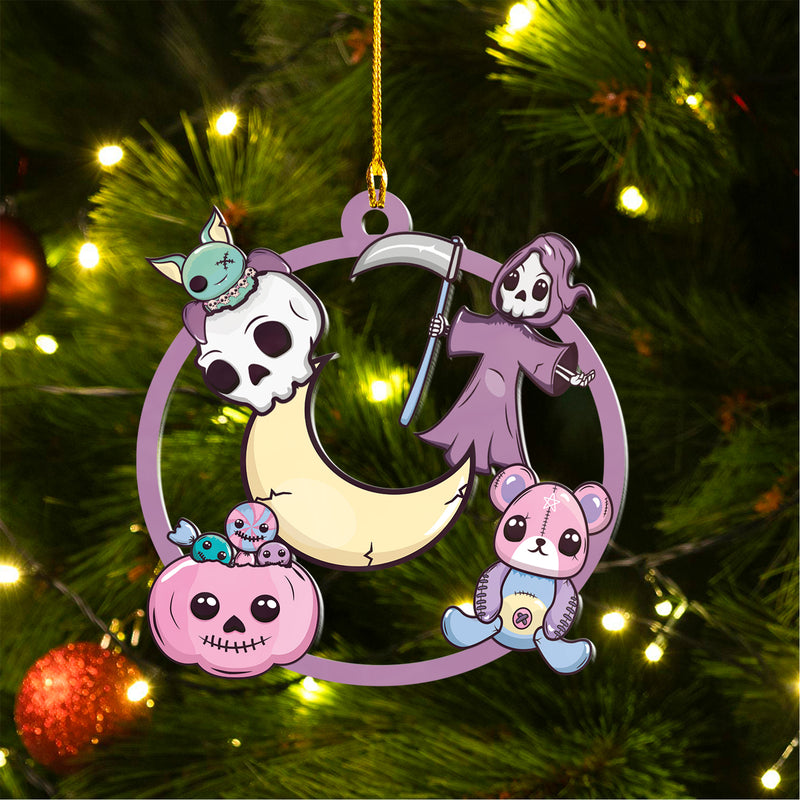 Halloween Decoration Items| Halloween Xmas Decorations | Custom Acrylic Fun Holiday Christmas Décor Ornaments | Cute Kawaii Exterminator