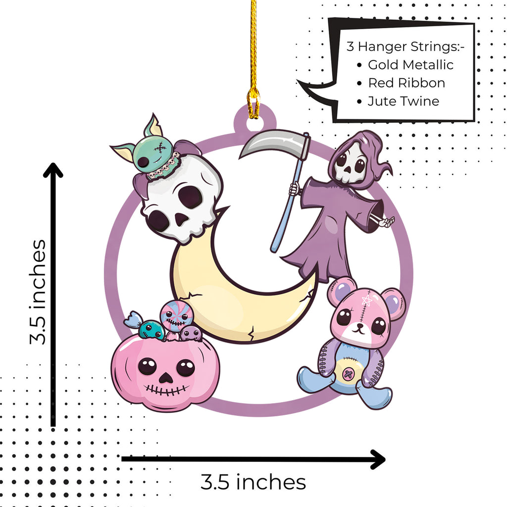 Halloween Decoration Items| Halloween Xmas Decorations | Acrylic Fun Holiday Christmas Décor Ornaments | Cute Kawaii Exterminator