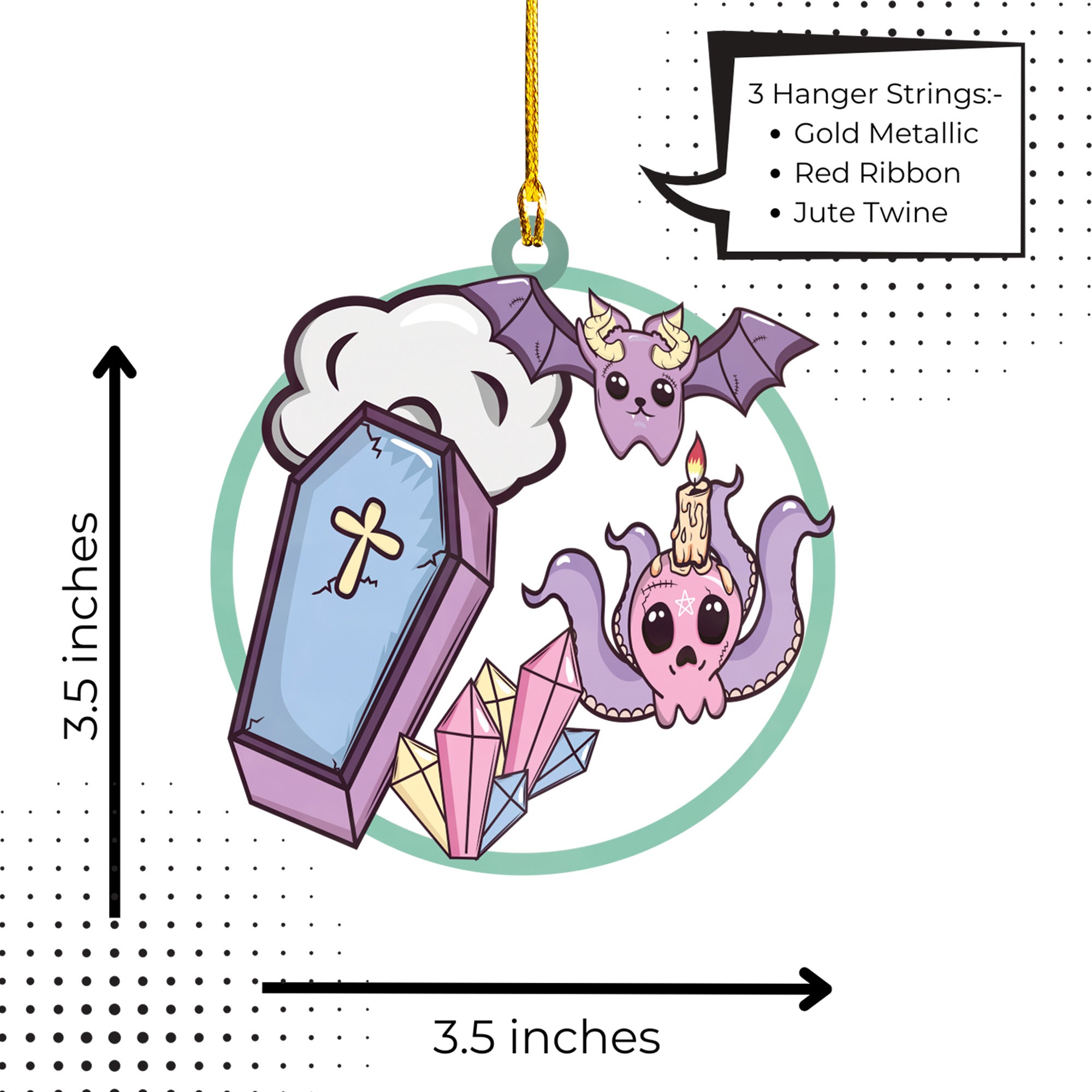 Halloween Decoration Items| Halloween Xmas Decorations | Acrylic Fun Holiday Christmas Décor Ornaments | Cute Kawaii Graveyard