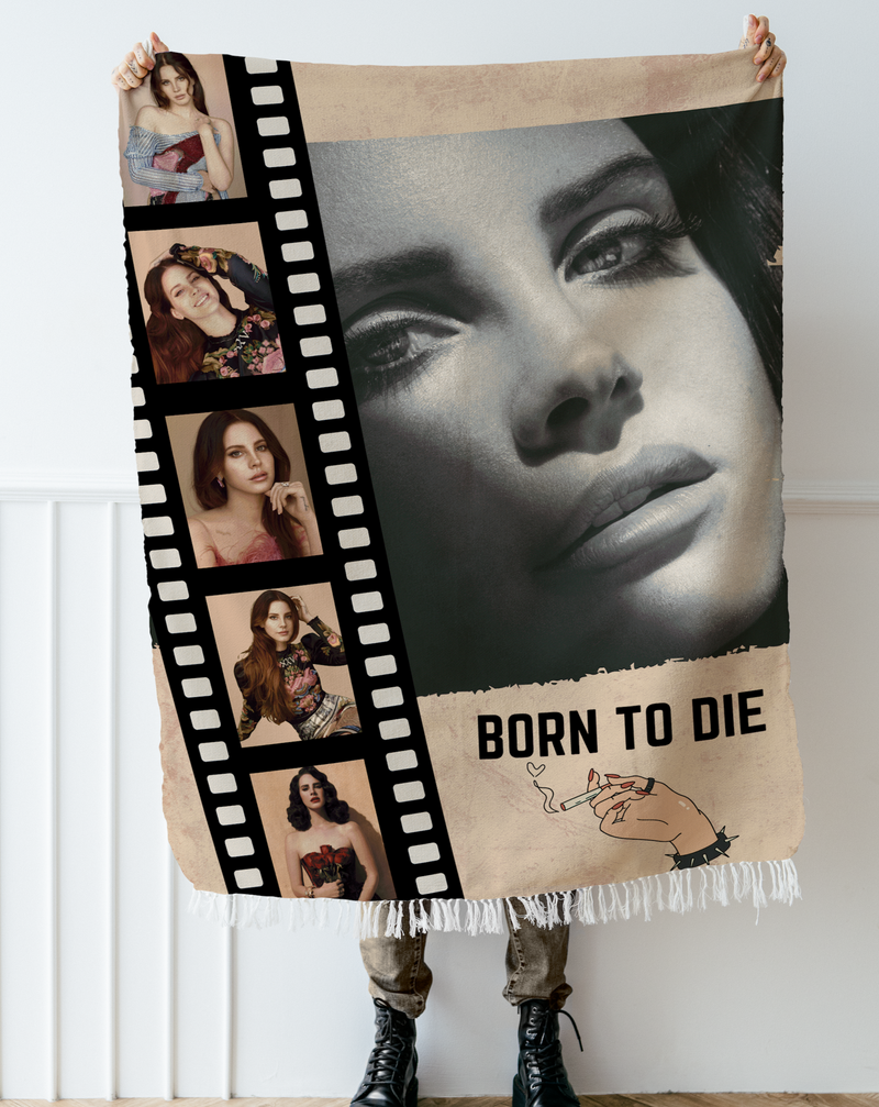 Woven BlanketsLuxurious 100% Cotton Woven Tapestry Throw Blanket | Lana Del Rey Woven Blanket