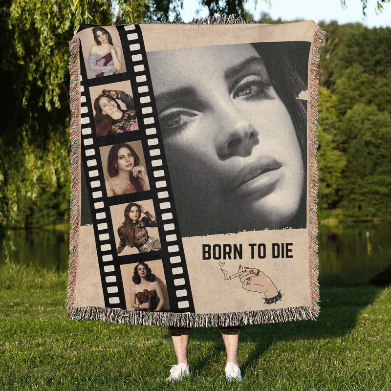 Woven BlanketsLuxurious 100% Cotton Woven Tapestry Throw Blanket | Lana Del Rey Woven Blanket