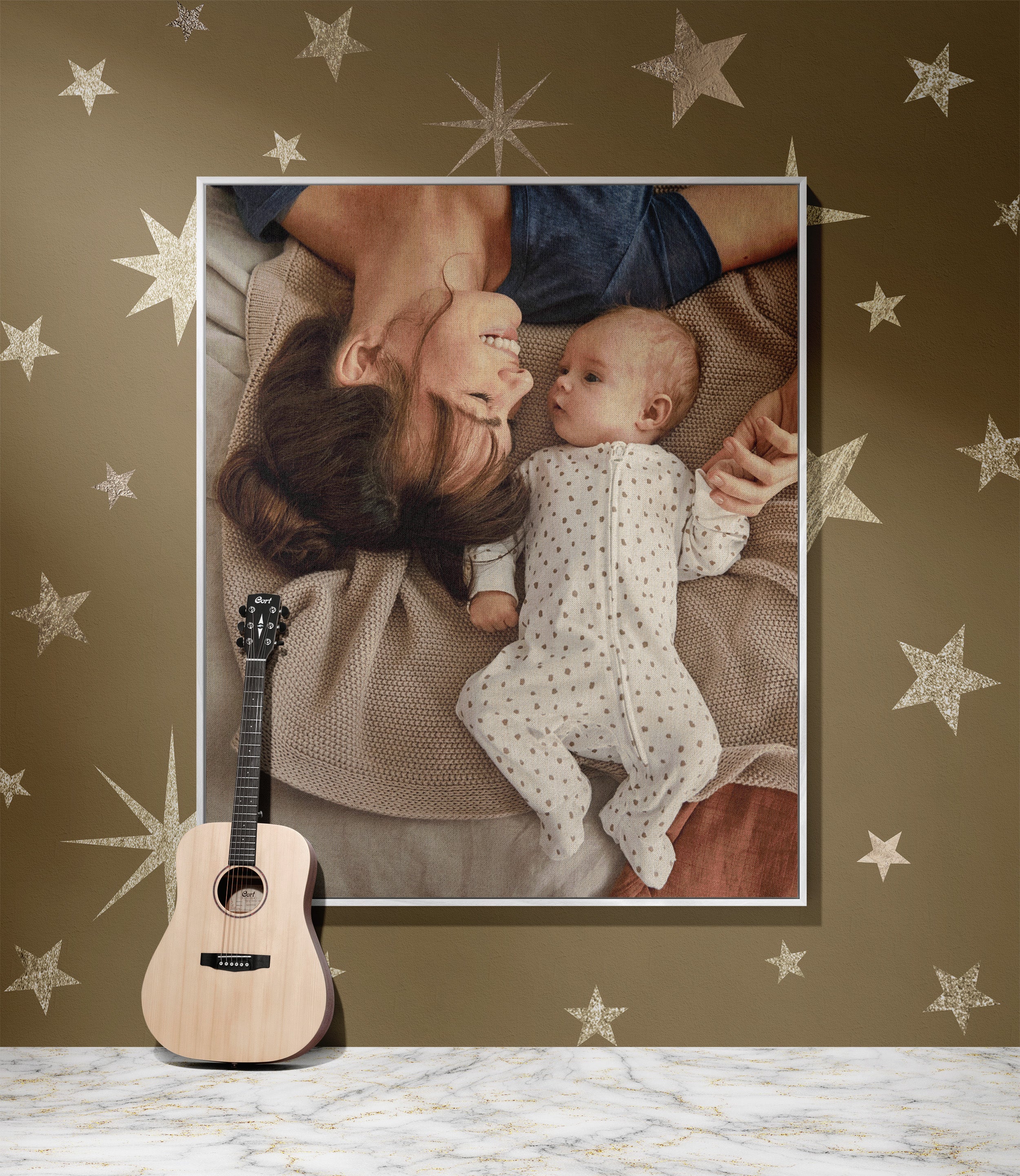 Throw Blanket, 100% Cotton Woven, Personalized Mothers Day Decor Woven Tapestry, Custom Image 2-Inch Fringe Detail, Vintage Aesthetic