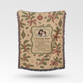 Personalized Keepsake | Heartwarming Gift for Christmas| Luxurious 100% Cotton Woven Tapestry Blanket Throw | Photo Blanket for Mom
