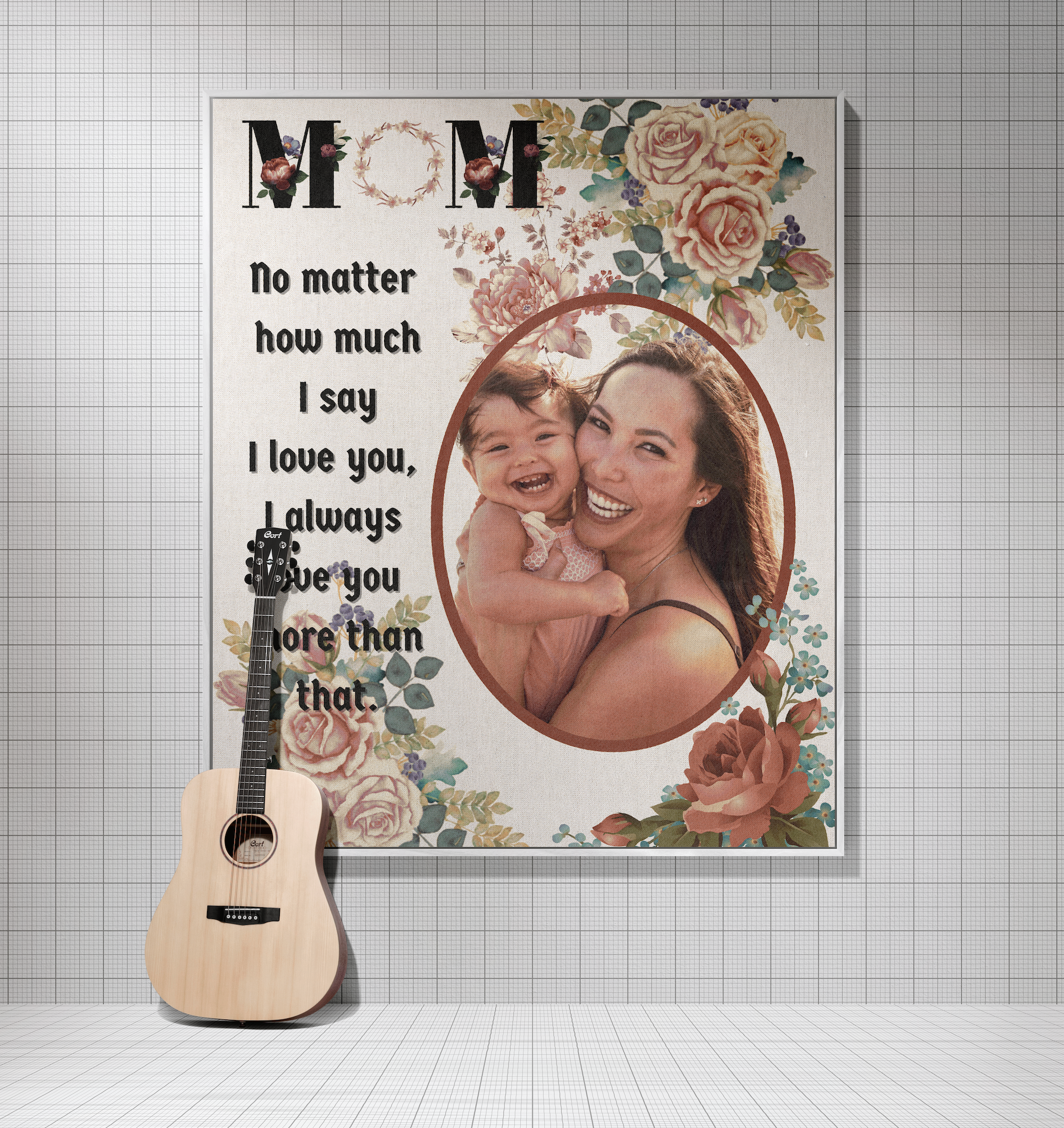 Personalized Heartwarming Gift to Mom | Luxurious 100% Cotton Woven Tapestry Throw | Photo Blanket