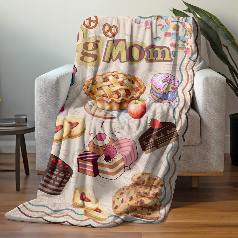 Grandparent day gift for Grandma | Cozy Sherpa Fleece Blanket for MeeMaw | Cool gift for Nana who has everything | OG Mom