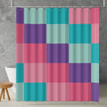 danish pastel shower curtain product mockup