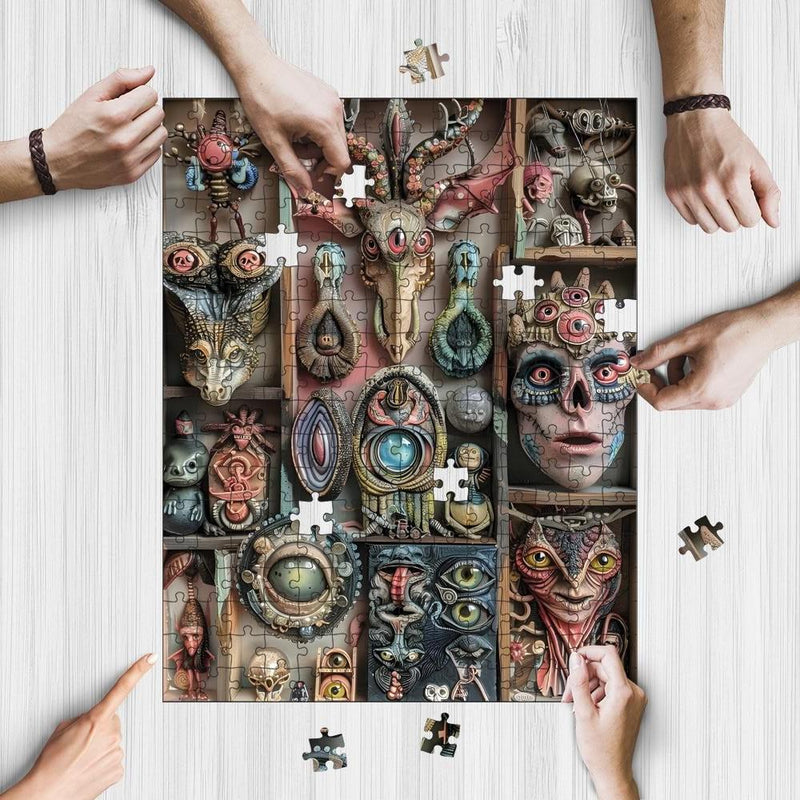 Jigsaw Puzzle Games for Adults and Kids | Fun Family time activity for Game nights | Wooden Jigsaw Puzzles | Bizarre Alien Eyes