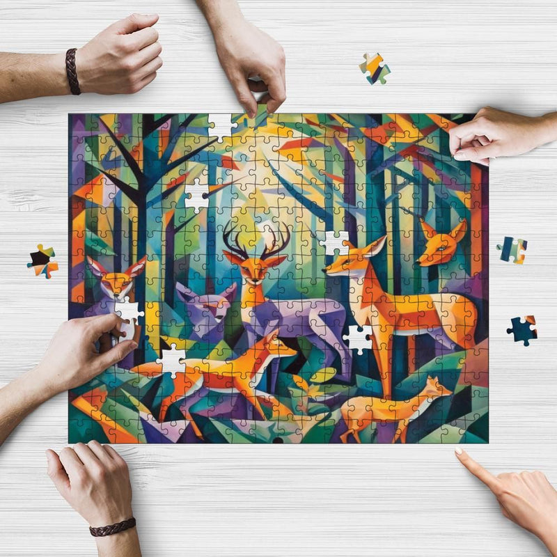 Rectangle Puzzles for All Ages – High-Quality, Durable, and Fun Jigsaw with Precision Laser-Cut Pieces | Hispanic Heritage-Animal Abstract